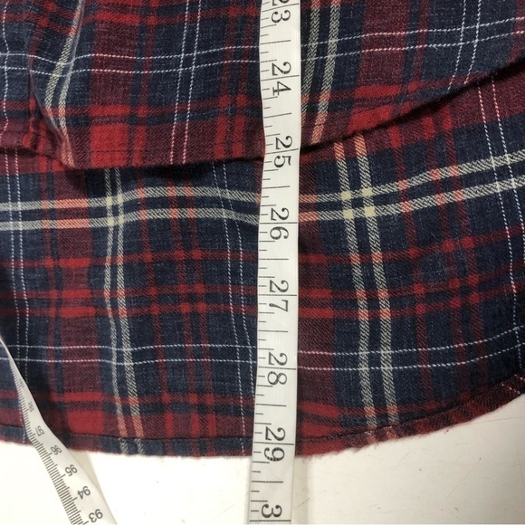 Madewell Flannel Oversized Boyshirt Button Up in Bainbridge Plaid, size XXS - Picture 12 of 12